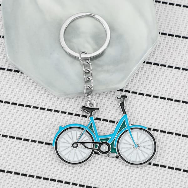 INF Miniatyrcykelnyckelring - Nyckelring i metall för cykel