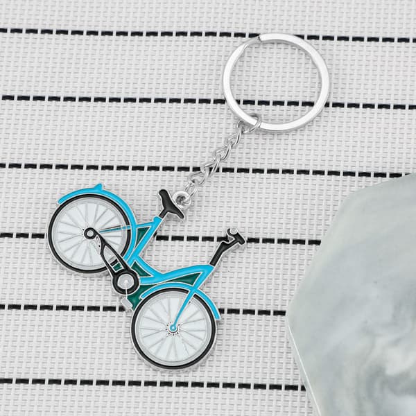 INF Miniatyrcykelnyckelring - Nyckelring i metall för cykel