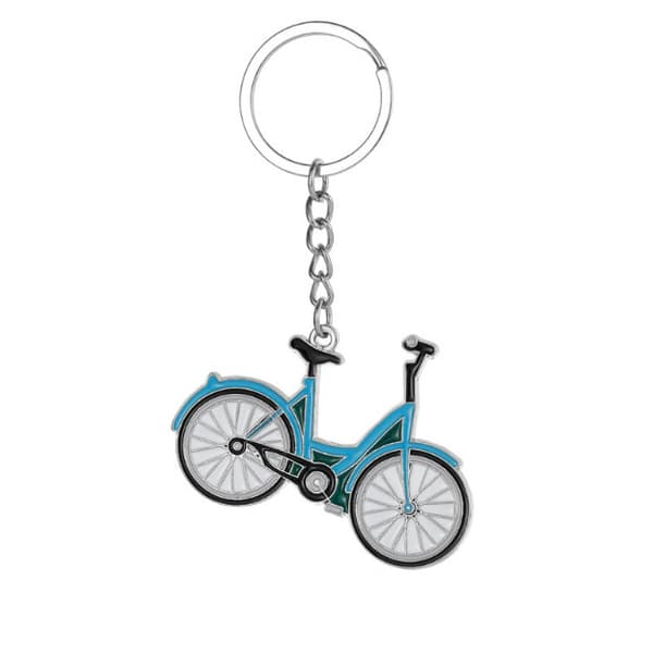 INF Miniatyrcykelnyckelring - Nyckelring i metall för cykel