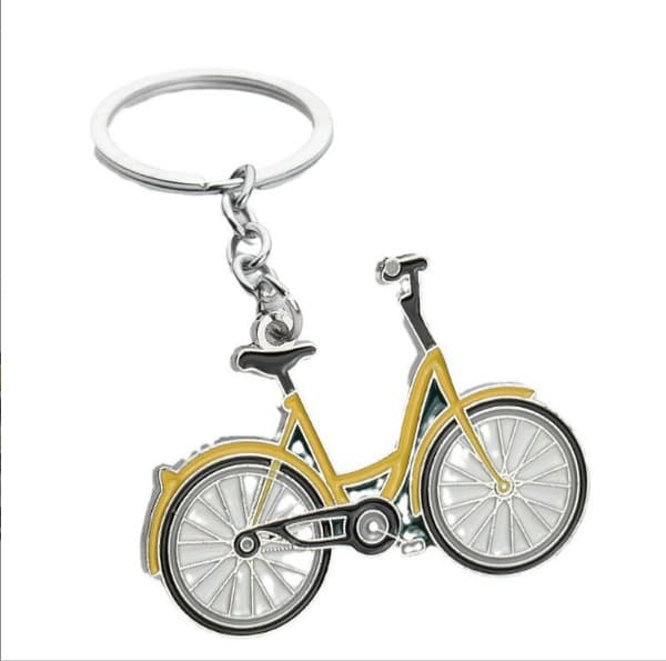 INF Miniatyrcykelnyckelring - Nyckelring i metall för cykel