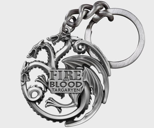 Noble Collection - Game Of Thrones - J - Targaryen Sigil Key Chain