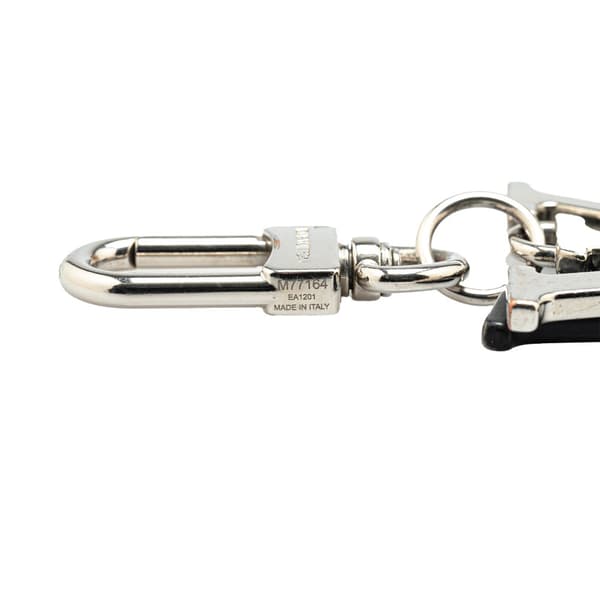 Pre-owned Louis Vuitton Brass LV Initials Key Holder Silver