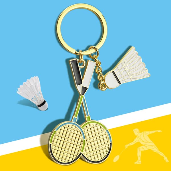 INF Badmintonnyckelring X-1718 - Snygg sportnyckelring