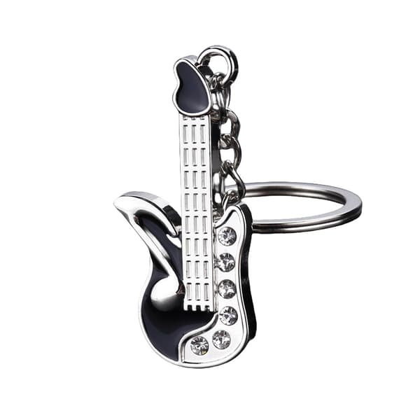 INF Nyckelring med diamantgitarr