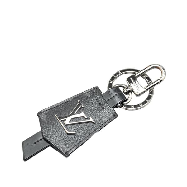 Pre-owned Louis Vuitton Monogram Eclipse Clochette Bag Charm and Key Chain Black