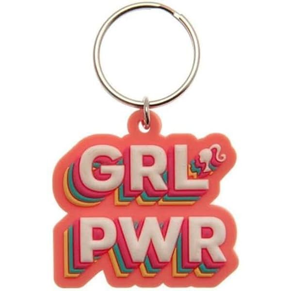 Nyckelring - GENERISK - Barbie (Grl Pwr) - PVC - Rosa/multifärgad - Gummidetaljer under officiell licens