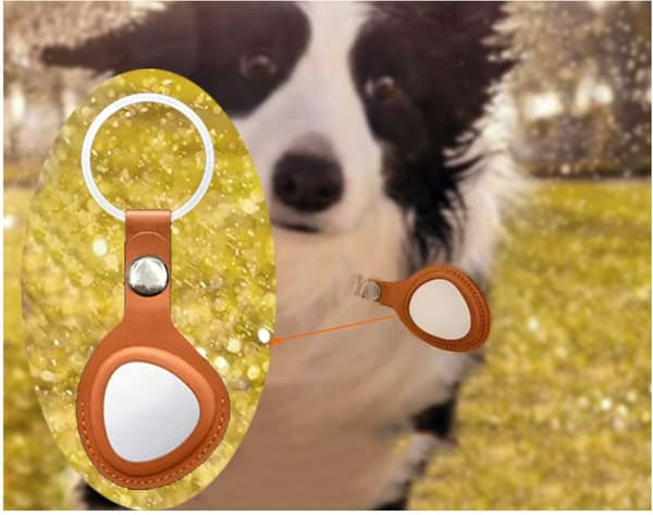 INF Huawei Anti-Lost Tag nøkkelring (PU-lær - klassisk knapp)