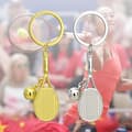 Miniatyrbild 1 av 5: INF Tennisnyckelring X-1796 (Guld) - Snygg nyckelring i metall