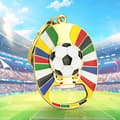 Miniatyrbild 4 av 6: INF 3D-fotboll Nyckelring