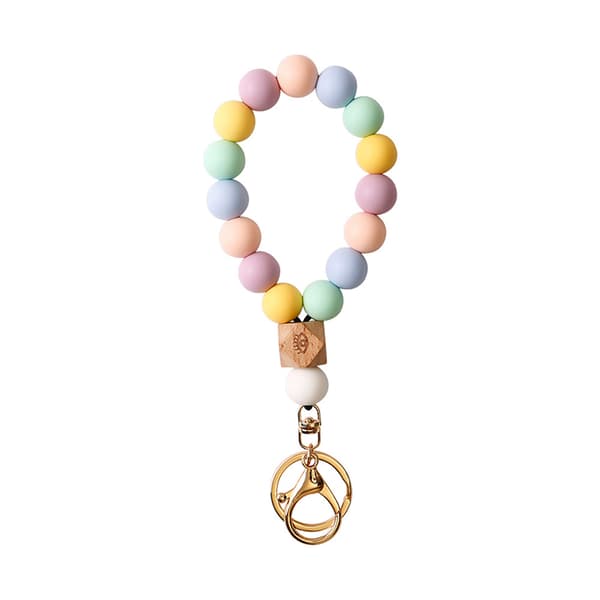 INF Macaron Beaded Wrist Keychain