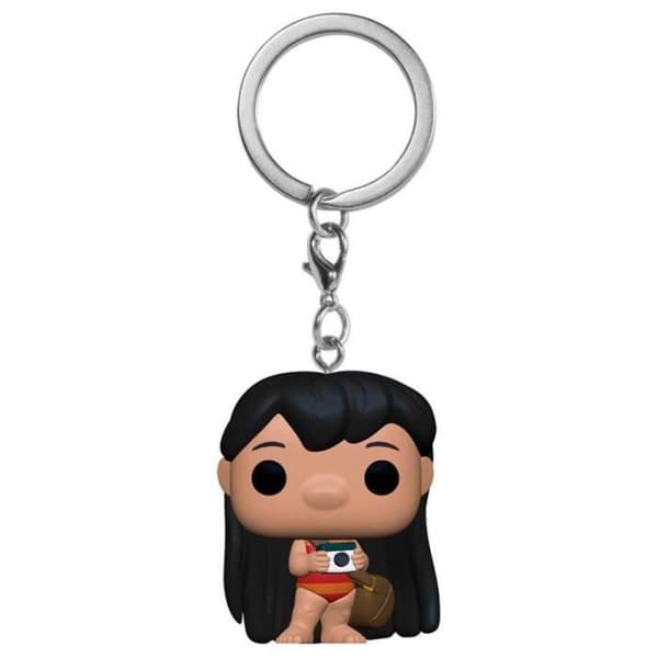 Nyckelring - Disney - Lilo och Stitch - Lilo med kamera - Vinil - Mixad