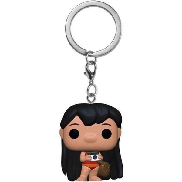 Nyckelring - Disney - Lilo och Stitch - Lilo med kamera - Vinil - Mixad