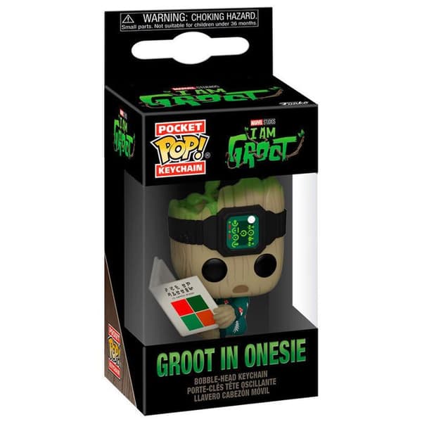 Funko Pocket Pop Marvel I Am Groot Nyckelring - Groot With Onesie