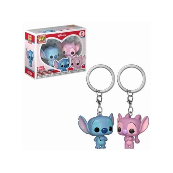 Funko Pocket Pop nyckelring, Lilo och Stitch, Stitch och Angel