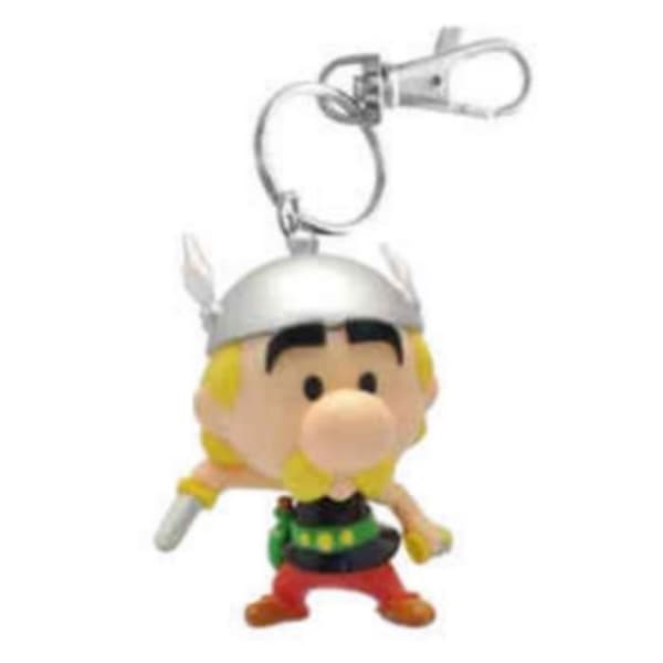 Nyckelring samlarfigur - Plastoy - Asterix - Rund design - Flerfärgad - 5 cm