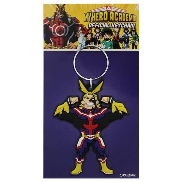 My Hero Academia Rubber Nyckelring - All Might - Svart