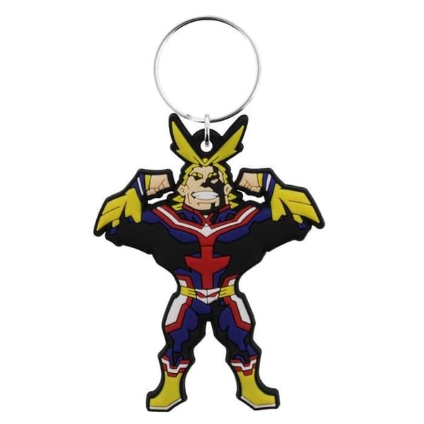 My Hero Academia Rubber Nyckelring - All Might - Svart