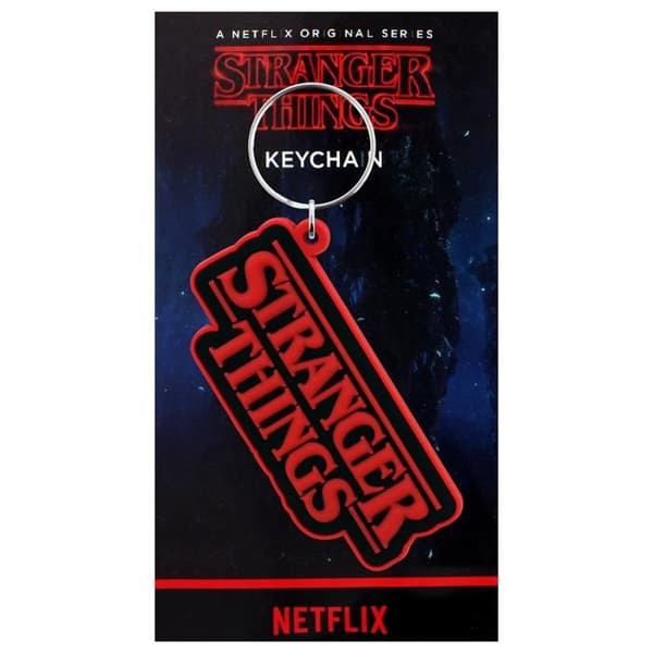 Nyckelring - Stranger Things - Svart logotyp - Metall - Unisex - Vuxen