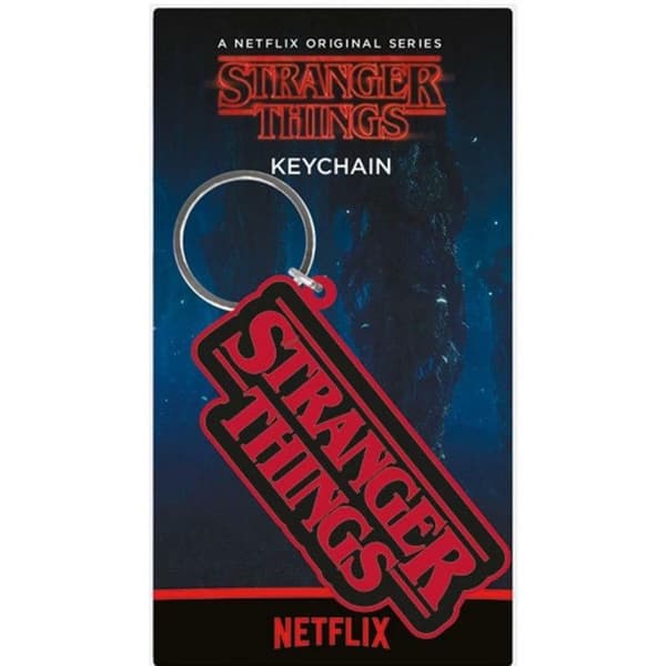 Nyckelring - Stranger Things - Svart logotyp - Metall - Unisex - Vuxen
