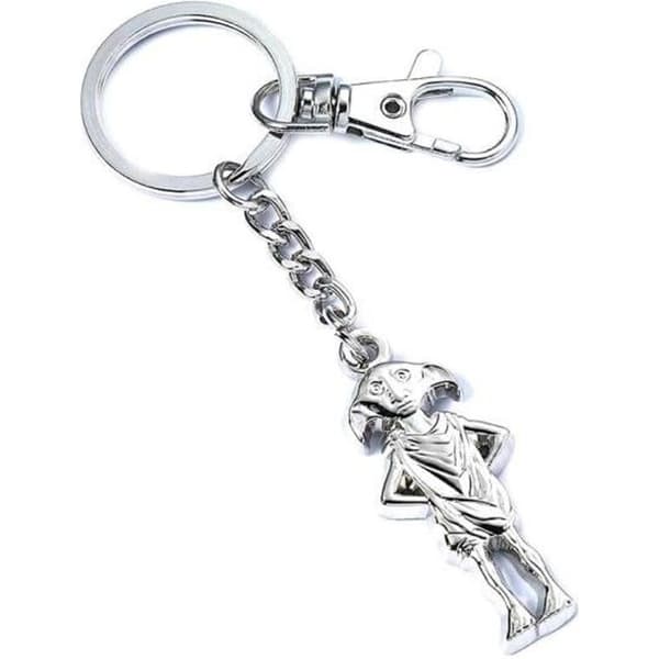 Officiell Harry Potter Silverpläterad Dobby the House Elf nyckelring
