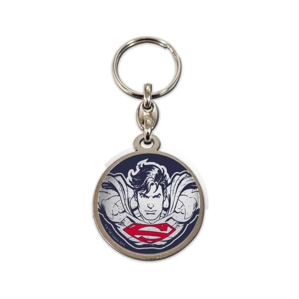 Nyckelring metall SD toys - DC Comics - Superman Ansikte 7 cm - Vit - Vuxen - Unisex