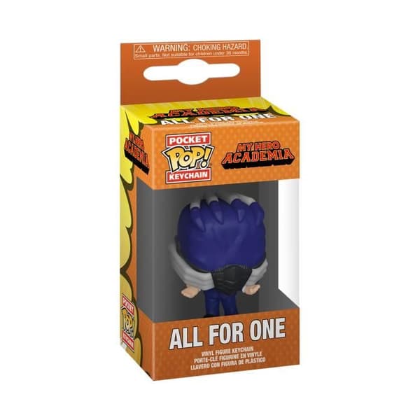 Porte-klädesnyckelring Funko Pocket Pop! My Hero Academia - All for One - Multifärgad - Grå