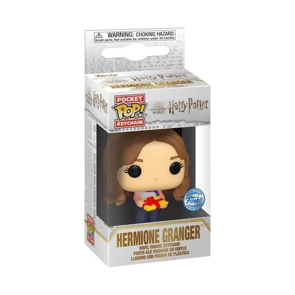 Funko Pocket Pop! Nyckelring: Harry Potter Holiday - Hermione Granger