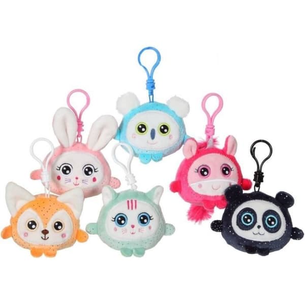 Porte-knyckel baby Gipsy Toys Squishimals Ass Clip24 - vit/mångfärgad - 9x10x6 cm