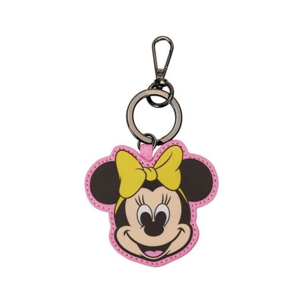 Minnie Mouse 100-årsjubileum Minnie Head ryggsäck nyckelring från Loungefly - LOUNGEFLY - Nyckelring - Rosa
