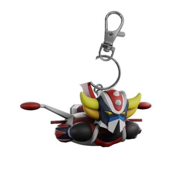 Chibi Goldorak Spacer Nyckelring - Plastoy - Grendizer - Flerfärgad - Grå - Metall