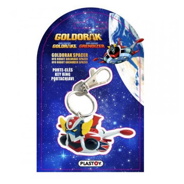 Chibi Goldorak Spacer Nyckelring - Plastoy - Grendizer - Flerfärgad - Grå - Metall