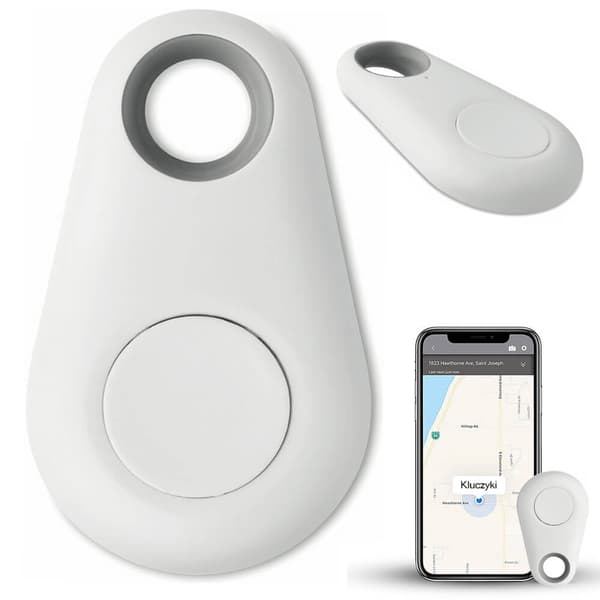 Bluetooth Nyckelhittare | Nyckel- och Telefonsökare med Signalsändare Vit