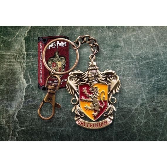 Nyckelring - Noble Collection - Gryffindor - Gyllene metall - Officiell produkt - Blandad