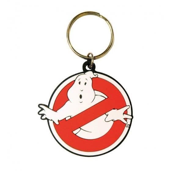 Nyckelring - Ghostbusters - Gummilogotyp - Storlek 5 cm - Officiellt licensierad - Blandat
