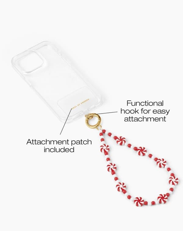 Phone Wristlet Strap Candy Cane