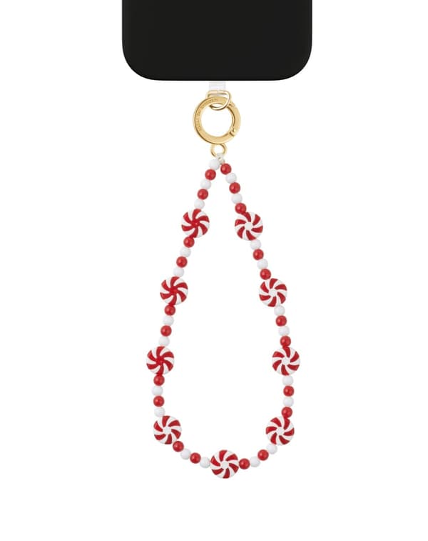 Phone Wristlet Strap Candy Cane
