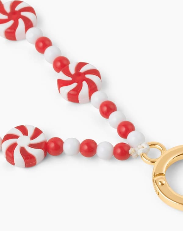 Phone Wristlet Strap Candy Cane