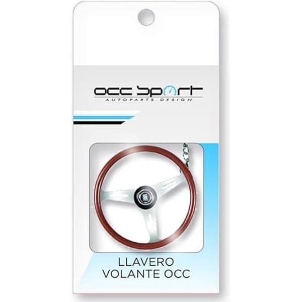 Nyckelring - OCC MOTOR SPORT - Ratt - Metalliskt silver - Enkel talla - Metall