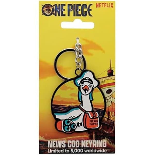Nyckelring - FANATTIK - One Piece News Coo - Begränsad upplaga - Flerfärgad - 60 x 50 mm