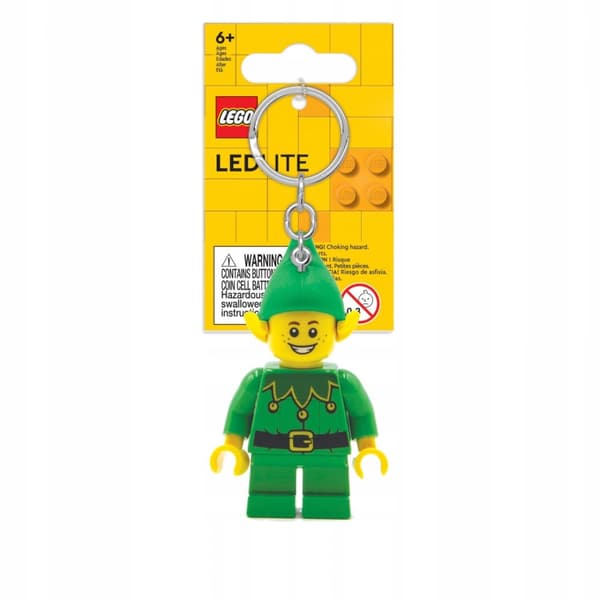 LEGO lommelygte Nøglering Alvegrøn Minifigur LGL-KE181