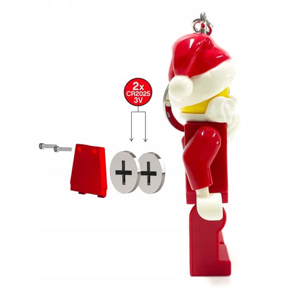 LEGO Ficklampa Nyckelring Jultomten Minifigur LGL-KE189
