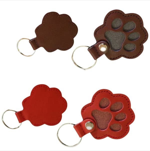 INF Nyckelring med tassavtryck för husdjursminnen (2-pack)