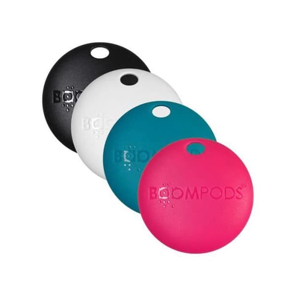 Parti av 4 Airtag Nyckelringar Modell Boomtag Kompatibel med Apple Hitta Min IPX5 Boompods Flerfärgad