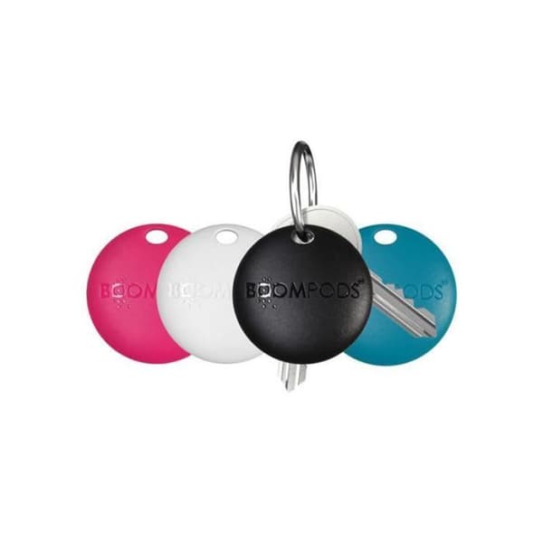 Parti av 4 Airtag Nyckelringar Modell Boomtag Kompatibel med Apple Hitta Min IPX5 Boompods Flerfärgad