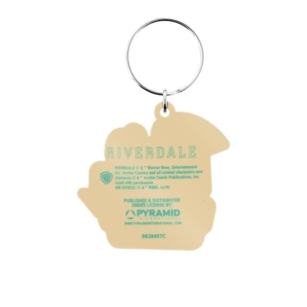 Riverdale Nyckelring i gummi Pop's Chock'lit Shoppe 4,5 x 6 cm gräddfärgad