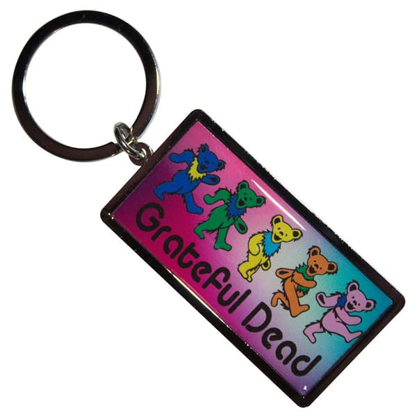 Grateful Dead Dancing Bears Keyring Keychain One Size