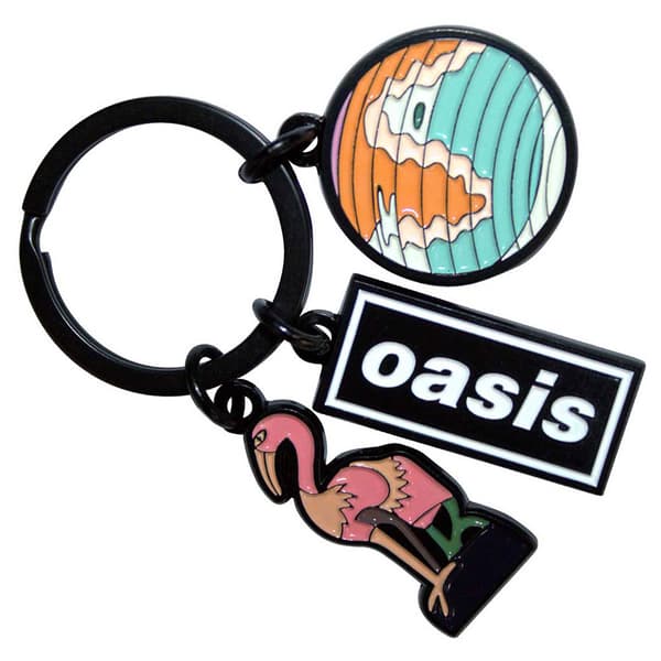 Oasis Band Logo Charms Keyring Keychain One Size