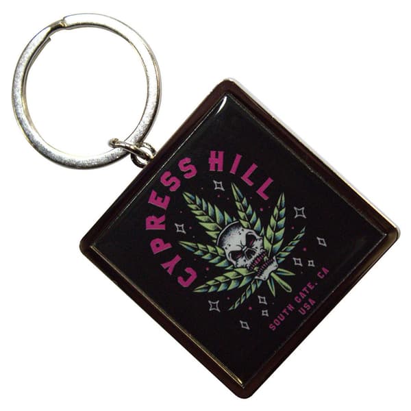 Cypress Hill Skull Band Logo Keyring Keychain One Size