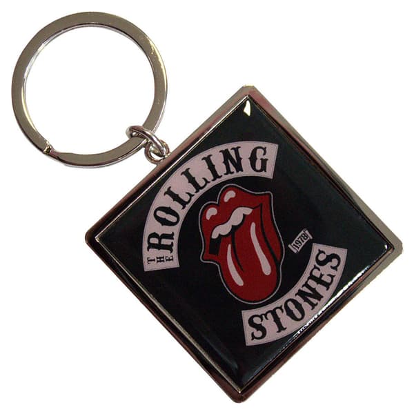 The Rolling Stones Tour 78 Bordered Keyring Keychain One Size