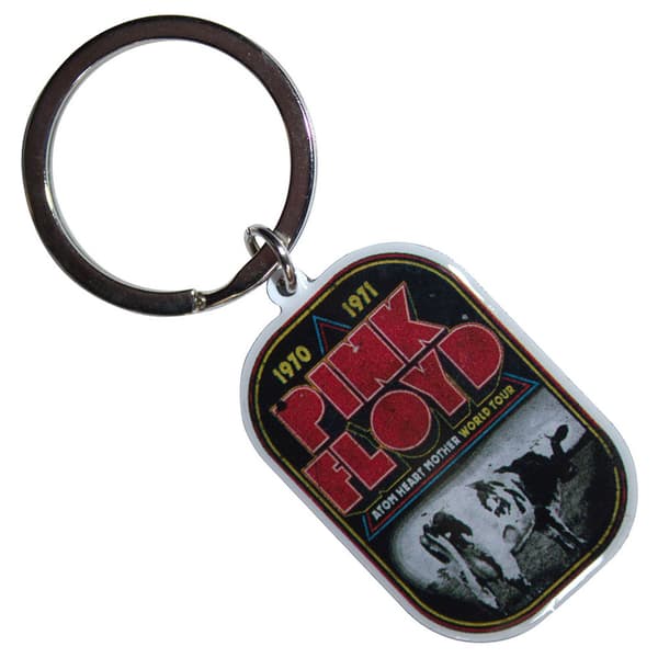 Pink Floyd Atom Heart Mother World Tour Keyring Keychain One Size